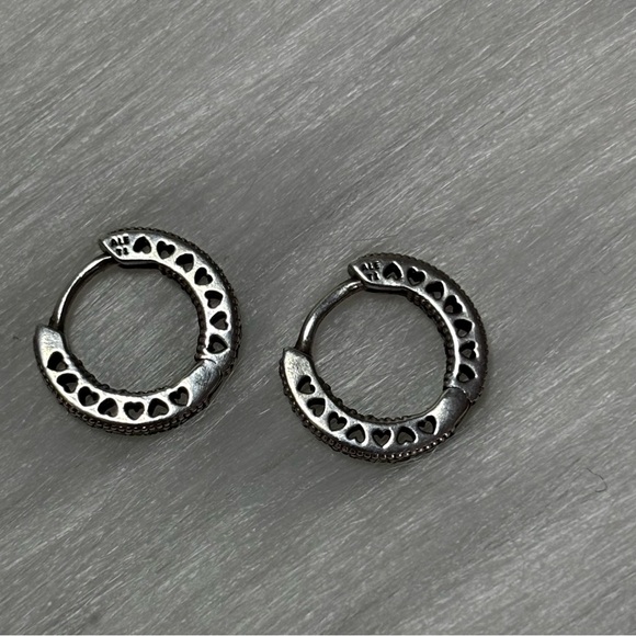 Pandora Small Hoop Earrings - Picture 6 of 7